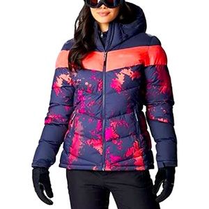 Columbia Women's Abbott Peak Insulated Jacket, Nocturnal Lookup/Nocturnal/Neon